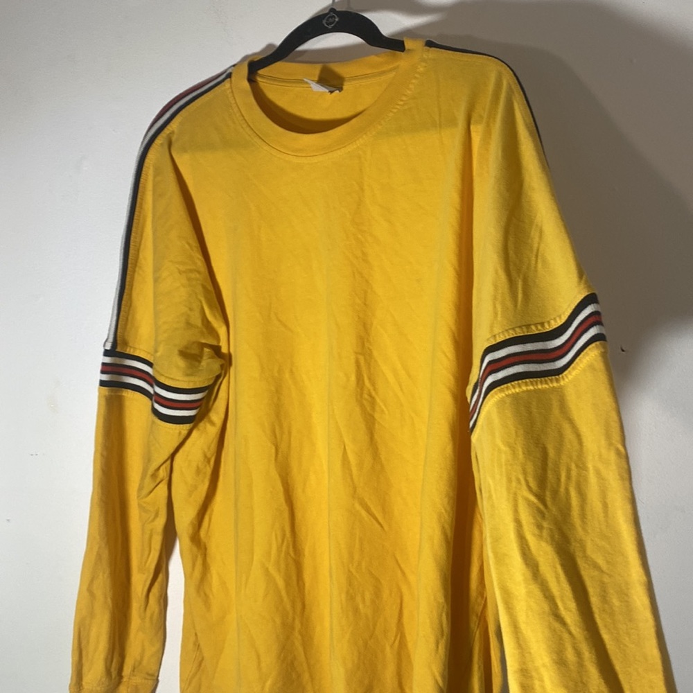SOLD Urban Outfitters Yellow Long sleeve Striped Top - Picture 3 of 4